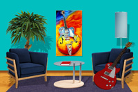 Music Art Electric Guitar  - ID Nummer: 278686